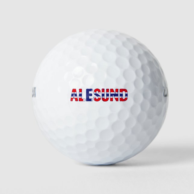 Pelotas De Golf Aalesund Noruega (Anverso)