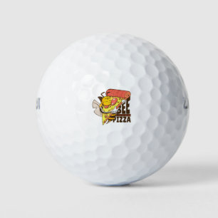 Pelotas De Golf Abeja Cool Ama las Bromas de Pizza