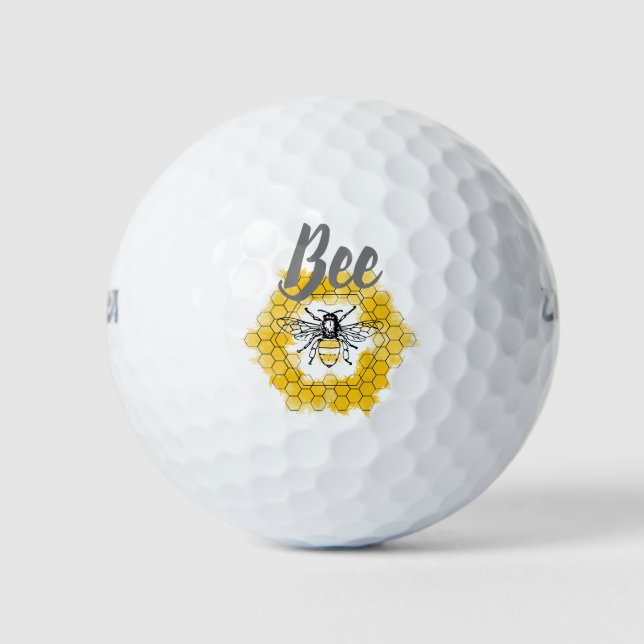 Pelotas De Golf Abeja de miel Bumblebee verano y primavera (Anverso)