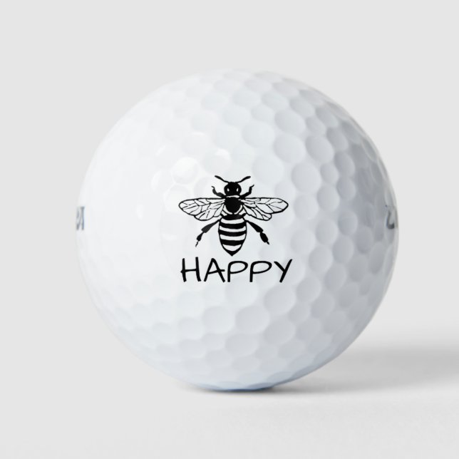 Pelotas De Golf Abeja de miel/ Ser feliz (Anverso)
