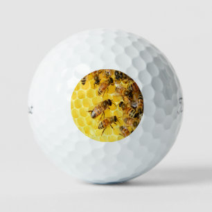 Pelotas De Golf Abejas de miel sobre abeja