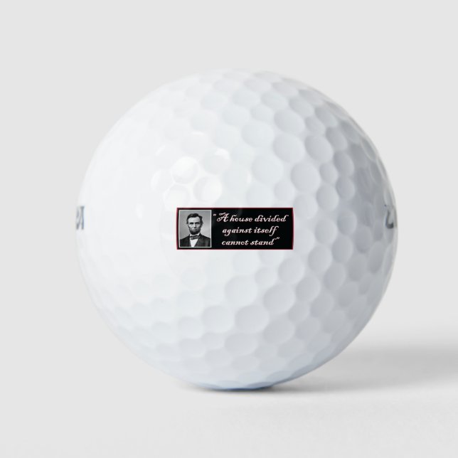 Pelotas De Golf Abraham Lincoln (Anverso)
