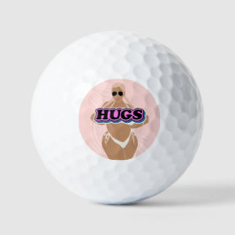Pelotas De Golf abrazos, personalizado bello más dama en bikini