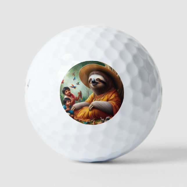 Pelotas De Golf Abuela Sloth (Anverso)