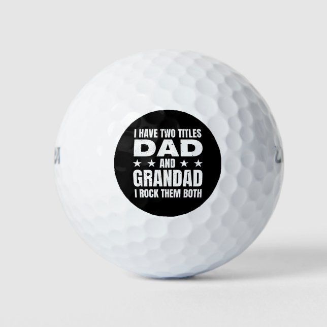Pelotas De Golf Abuelo Papá (Anverso)