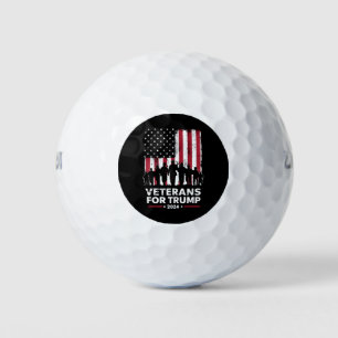 Pelotas De Golf Abuelo Veteranos Por Trump 2024 Bandera Americana