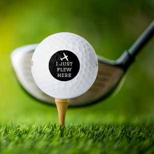 Pelotas De Golf Acabo de volar aquí, Divertido, Genial, Aviación,s