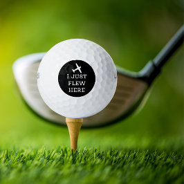 Pelotas De Golf Acabo De Volar Aquí, Funny, Guay, Aviación, simple