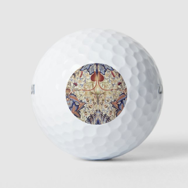 Pelotas De Golf Acanthus (por William Morris) (Anverso)