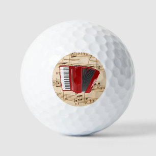 Pelotas De Golf Acordeón Rojo,