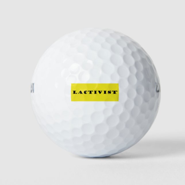 Pelotas De Golf Activista de la lactancia (Anverso)