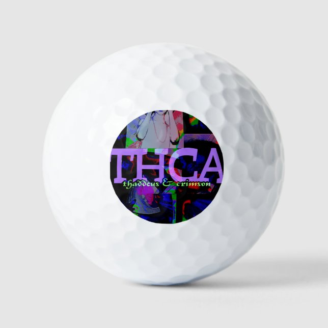 Pelotas De Golf Adam Moyer Original "THCA" Raro (Anverso)