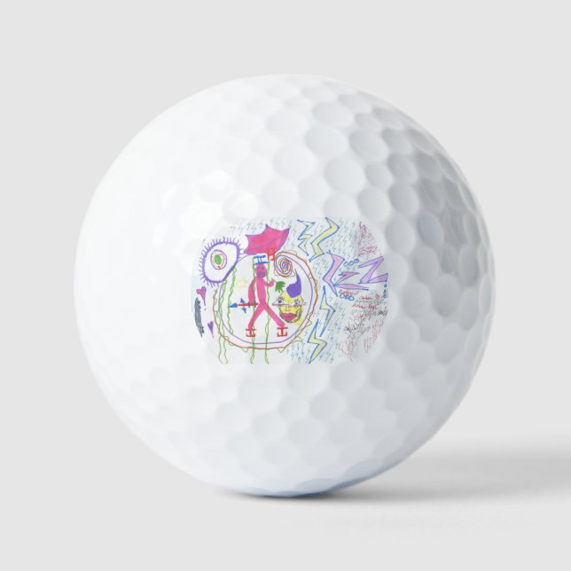 Pelotas De Golf Adam Moyer Original "ZZZ's" Raro (Anverso)