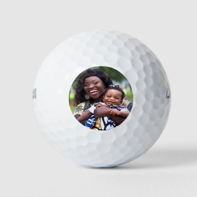 Pelotas De Golf Add Baby Photo Customize Personalize (Anverso)