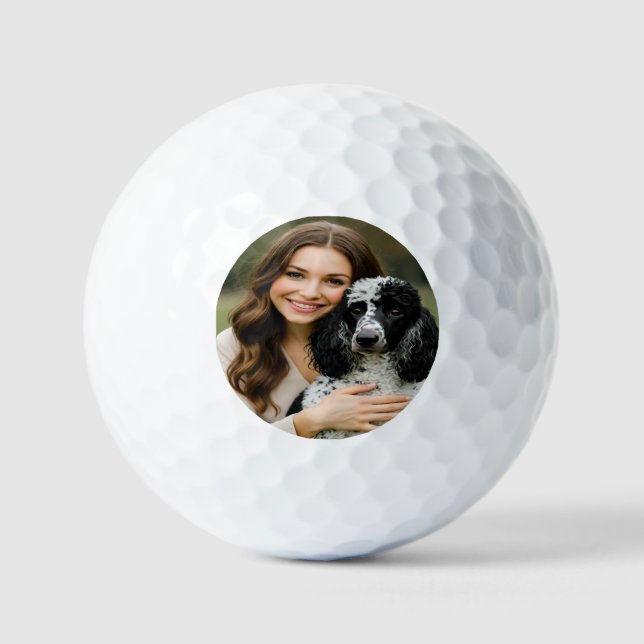 Pelotas De Golf Add Poddle Photo Personalize Customize (Anverso)