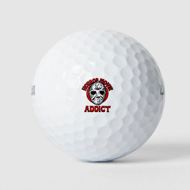Pelotas De Golf Adicto a película de terror (Anverso)