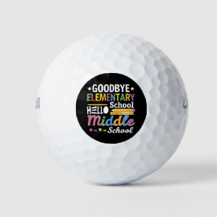 Pelotas De Golf Adios Escuela Primaria Hola Escuela Secundaria