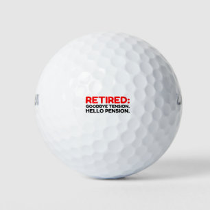 Pelotas De Golf Adiós Tensión Hola Pensión
