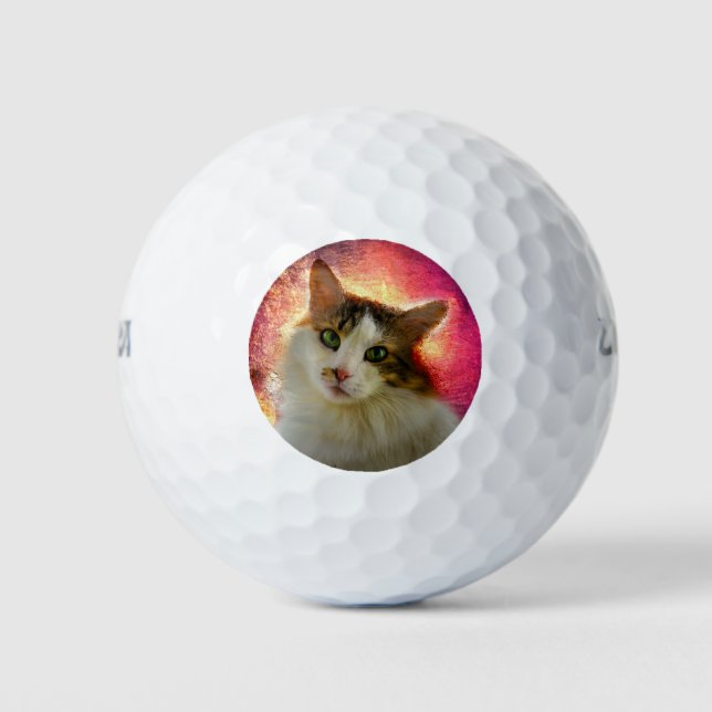 Pelotas De Golf Adorable Cute Calico Cat (Anverso)