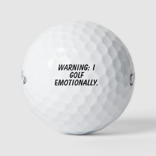 Pelotas De Golf 'Advertencia: Juego golf emocionalmente' Regalo di