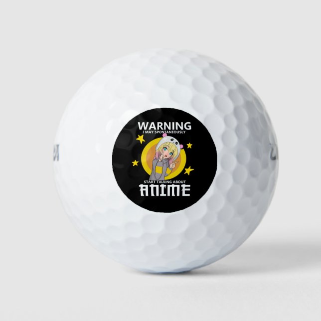 Pelotas De Golf advertencia puede comenzar a hablar de anime (Anverso)