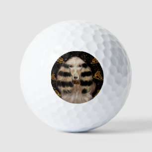 PELOTAS DE GOLF AFGANO DE ORO
