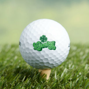 Pelotas de Golf Afortunadas de Trébol Verde de Cua