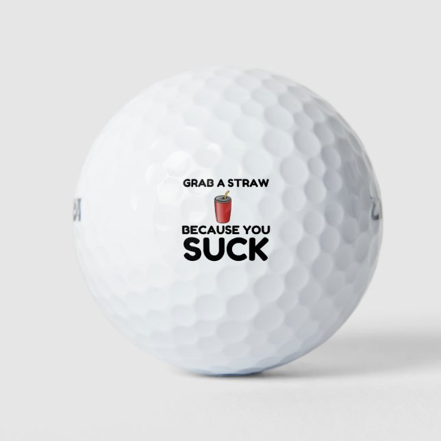 Pelotas De Golf Agarra la paja (Anverso)