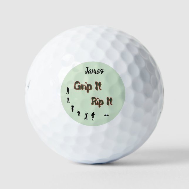 Pelotas De Golf Agárralo - Rómpelo - Personalizable (Anverso)