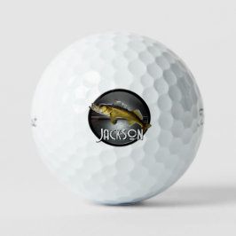 Pelotas De Golf Agua de la Luna y Pike Walleye
