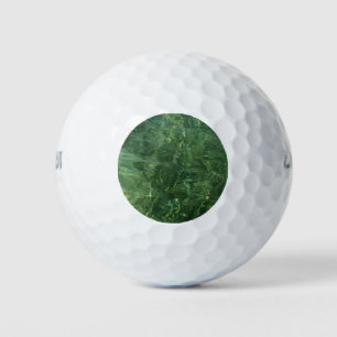 Pelotas De Golf Agua sobre la hierba marina II (azul y verde) Foto
