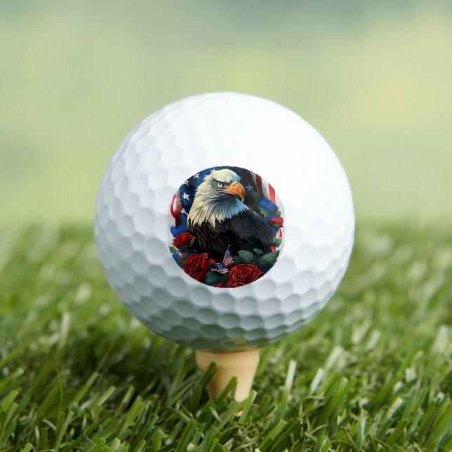 Pelotas De Golf Águila americana (Camiseta in situ)