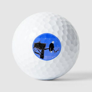 Pelotas De Golf Águila calva en invierno - Arte de vida salvaje or