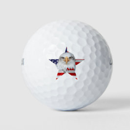 Pelotas De Golf Águila De Estilo, Bandera Americana, Patriótico