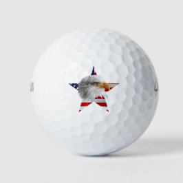 Pelotas De Golf Águila Impresionante, Bandera Americana, Patriótic