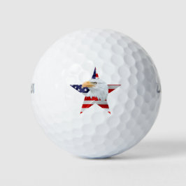 Pelotas De Golf Águila respetable, Bandera Americana, Patriótica