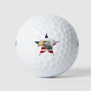Pelotas De Golf Águila Vigilante, La Bandera Americana, Patriótico