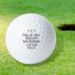 Pelotas De Golf Agujero en un clásico personalizado<br><div class="desc">Personaliza el nombre,  el número de taladro y la fecha para crear un gran keepsake para celebrar ese fantástico agujero en uno. Diseñado por Thisisnotme©</div>