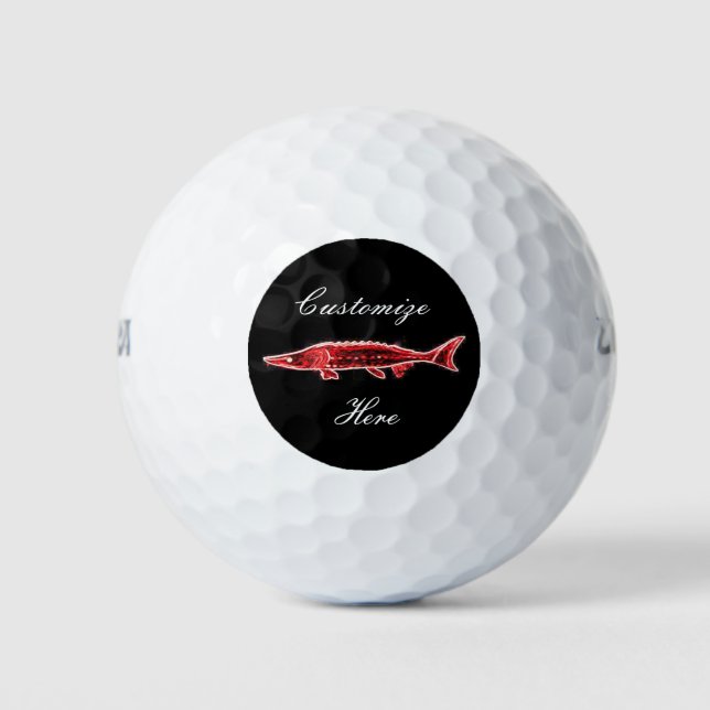 Pelotas De Golf agujón rojo submarino (Anverso)