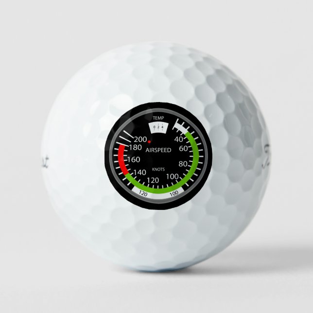 Pelotas De Golf Air Speed Pilot Aviation Geek (Anverso)