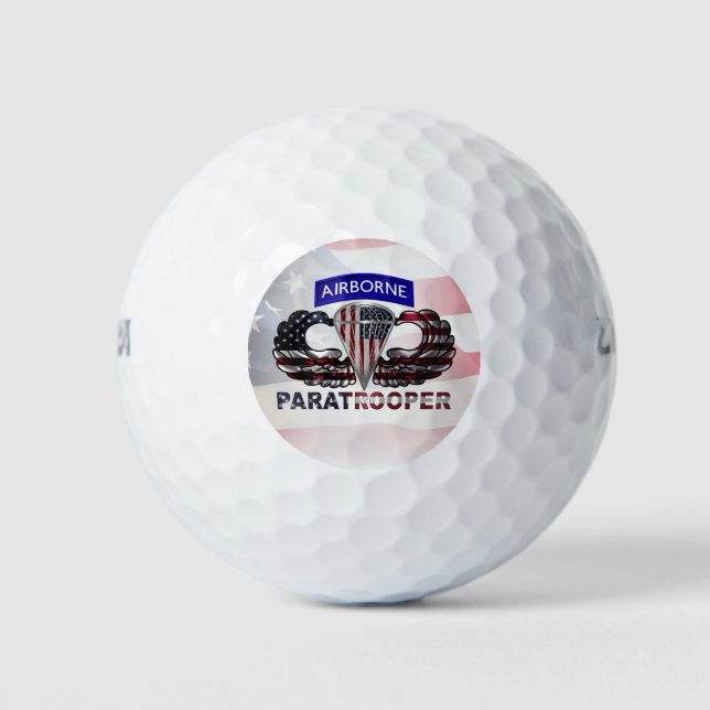 PELOTAS DE GOLF AIRBORNE PARATROOPER (Anverso)