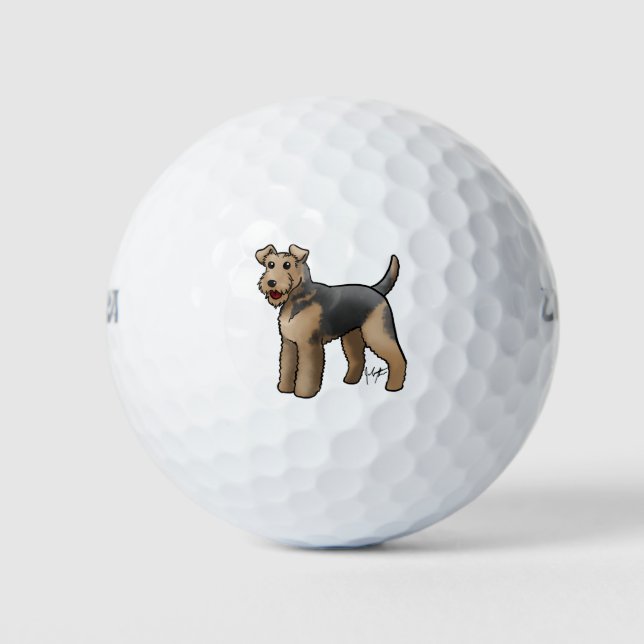 Pelotas De Golf Airedale (Anverso)