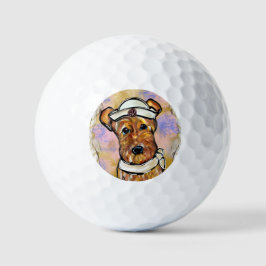 PELOTAS DE GOLF AIREDALE TERRIER