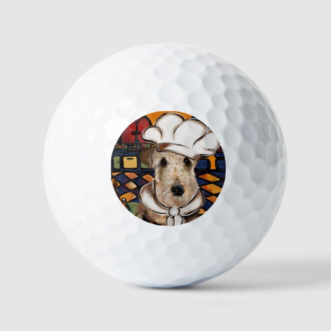 Pelotas De Golf Airedale Terrier (Anverso)