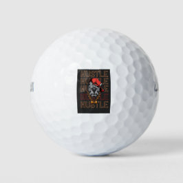 Pelotas De Golf Ajetreo de Perro Loco de Sombrero Rojo