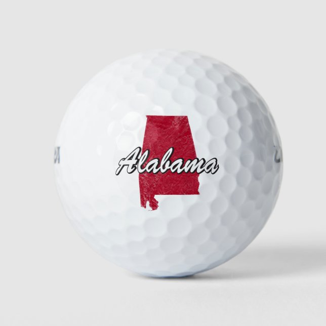 Pelotas De Golf Alabama (Anverso)