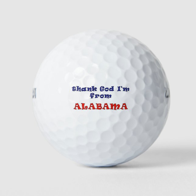 Pelotas De Golf Alabama (Anverso)