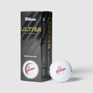 Pelotas De Golf Alabama corazón de Dixie