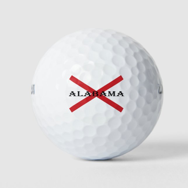 Pelotas De Golf Alabama y Flag wu gbcnt (Anverso)