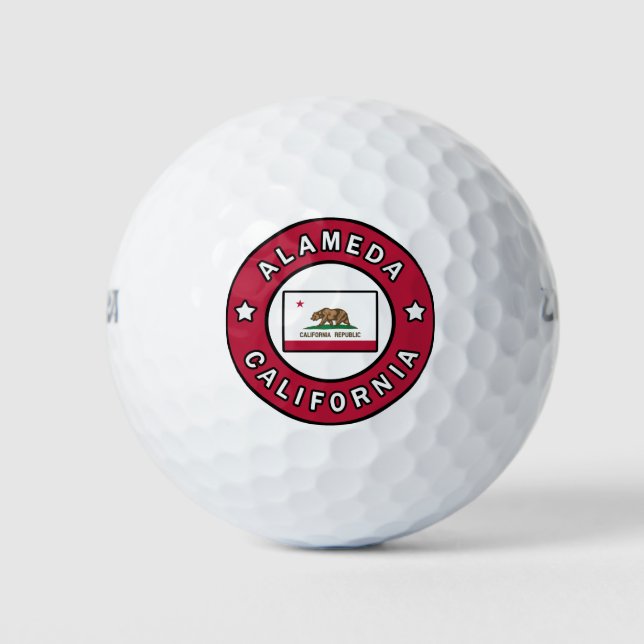 Pelotas De Golf Alameda California (Anverso)
